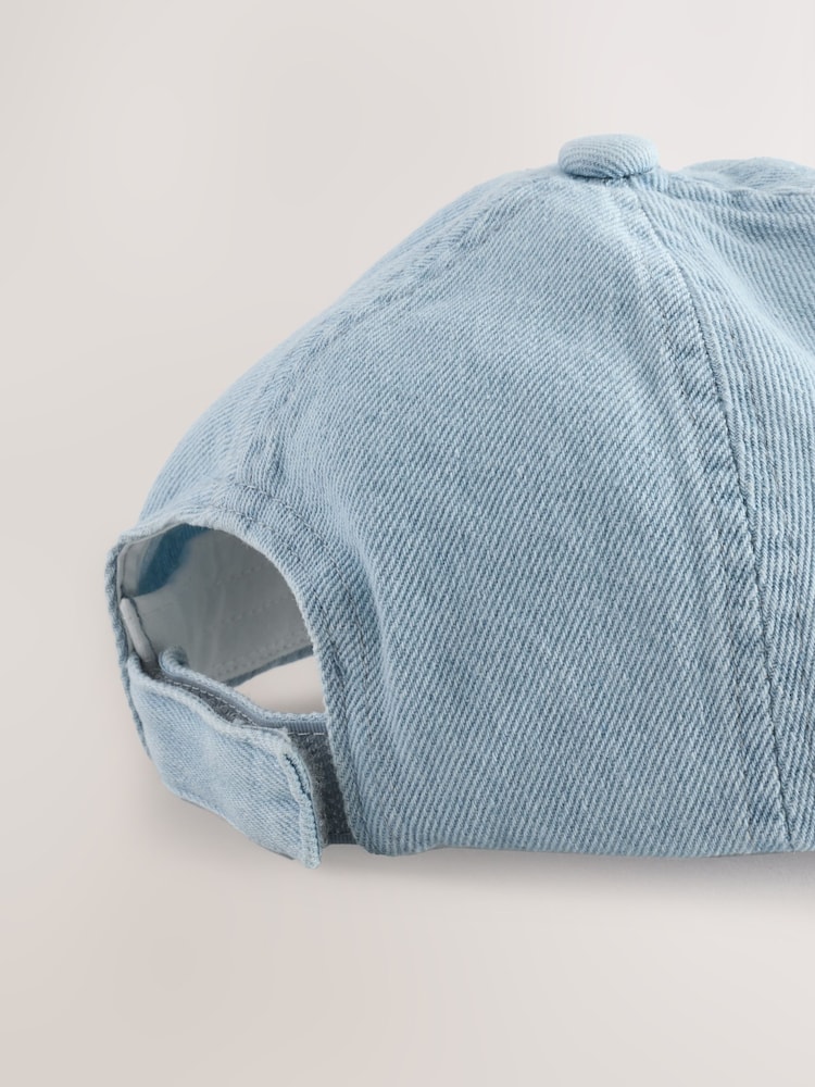 Blue Denim 100% Cotton Baseball Cap (1-16yrs) - Image 4 of 4