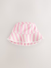 Pink/Cream Wash Bucket Hat (1-16yrs) - Image 1 of 3