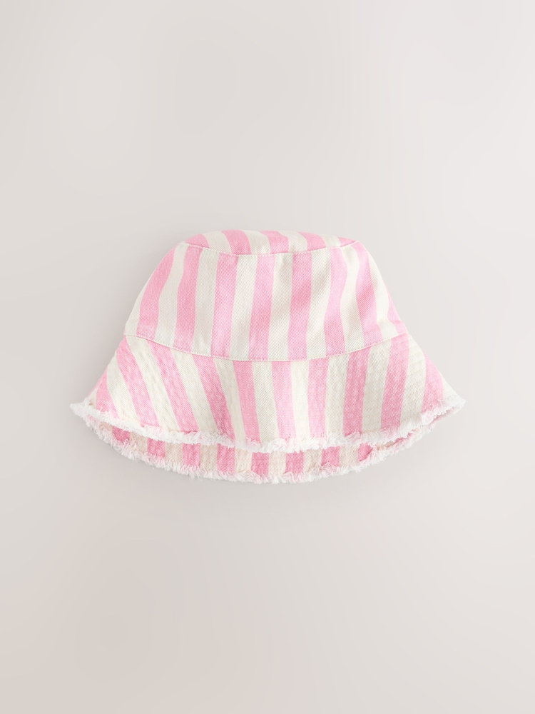 Pink/Cream Wash Bucket Hat (1-16yrs) - Image 1 of 3