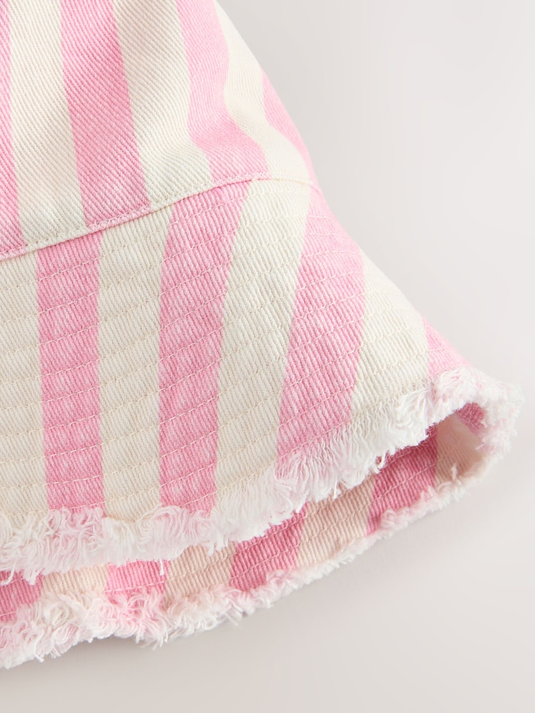 Pink/Cream Wash Bucket Hat (1-16yrs) - Image 2 of 3