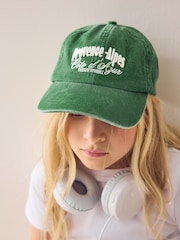Green Slogan Baseball Cap (1-16yrs) - Image 1 of 7