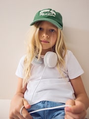 Green Slogan Baseball Cap (1-16yrs) - Image 2 of 7