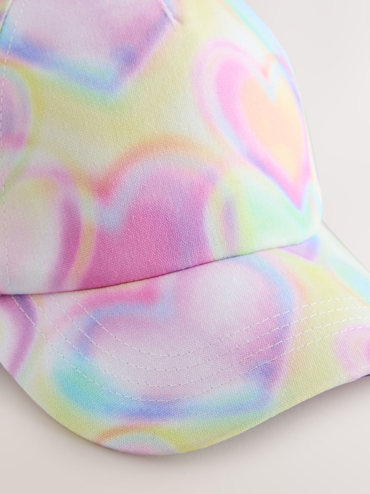 Multi Tie Dye Heart Baseball Cap (1-13yrs) - Image 2 of 3