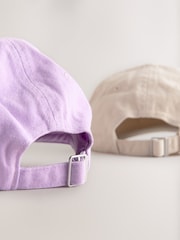 Gelb und Lila - Baseball Caps 2 Pack (1-16yrs) - Bild 2 von 4