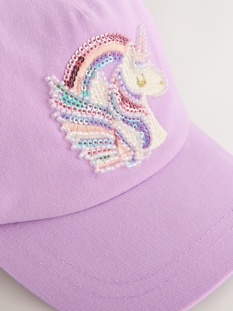 Pink Unicorn Baseball 100% Cotton Cap (1-13yrs) - Image 2 of 3