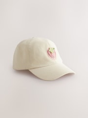 Cream Strawberry Baseball Cap (1-13yrs) - Image 1 of 3