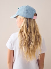 Blue/Orange 100% Cotton Denim Baseball Cap (3mths-16yrs) - Image 3 of 6