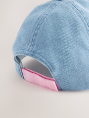 Blue/Orange 100% Cotton Denim Baseball Cap (3mths-16yrs) - Image 6 of 6