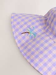 Lilac Purple Bucket Printed Hat (3mths-13yrs) - Image 4 of 9