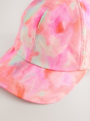 Orange/Pink Tie Dye Baseball Cap (3-16yrs) - Image 2 of 3