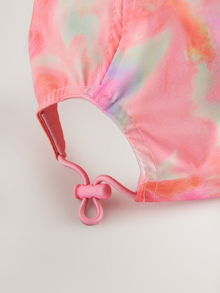 Orange/Pink Tie Dye Baseball Cap (3-16yrs) - Image 3 of 3
