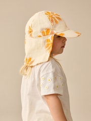 Yellow Legionnaire 100% Cotton Hat (3mths-10yrs) - Image 2 of 4