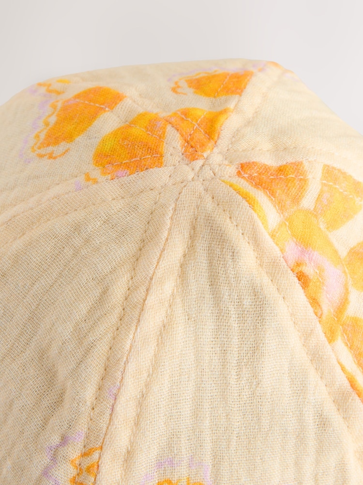 Yellow Legionnaire 100% Cotton Hat (3mths-10yrs) - Image 4 of 4