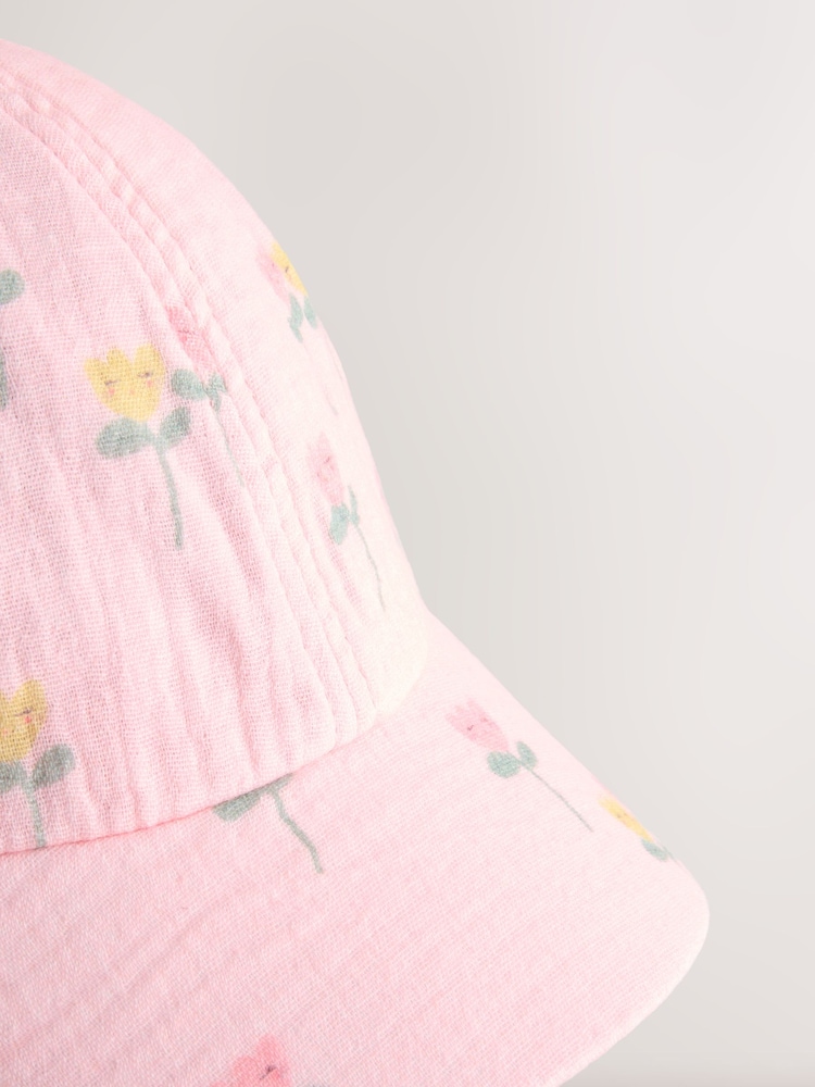 Pink Legionnaire 100% Cotton Hat (3mths-10yrs) - Image 2 of 3