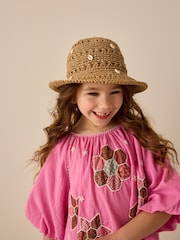 Cream Cloche Bucket Hat (3-16yrs) - Image 1 of 5