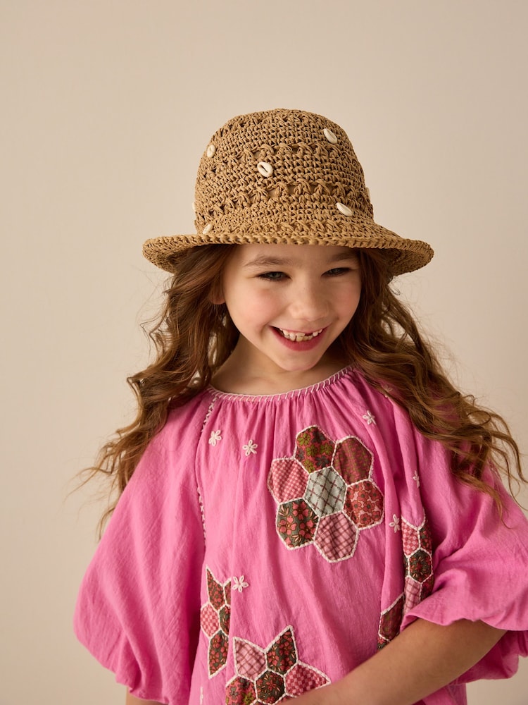 Cream Cloche Bucket Hat (3-16yrs) - Image 1 of 5