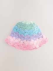 Multi Straw Cloche Bucket Hat (3mths-16yrs) - Image 1 of 2