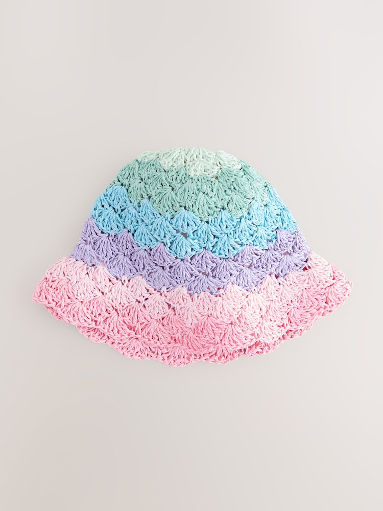 Multi Straw Cloche Bucket Hat (3mths-16yrs) - Image 1 of 2