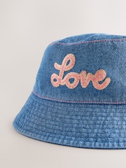 Denim Dark Wash Denim Bucket Hat (3mths-16yrs) - Image 2 of 3