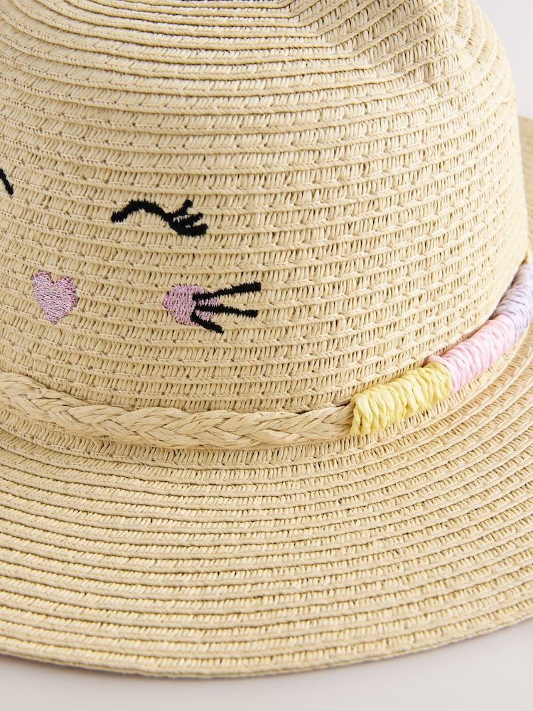 Cream Cat Ears Summer Hat (3mths-6yrs) - Image 2 of 3