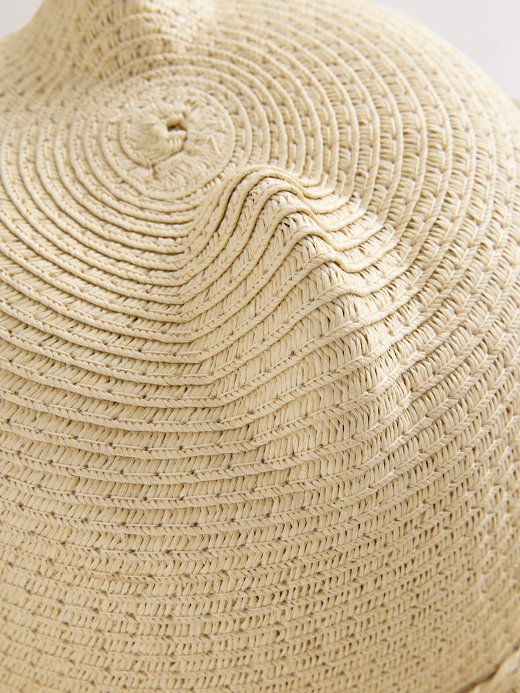 Cream Cat Ears Summer Hat (3mths-6yrs) - Image 3 of 3 Cream Cat Ears Summer Hat (3mths-6yrs) - Image 3 of 3