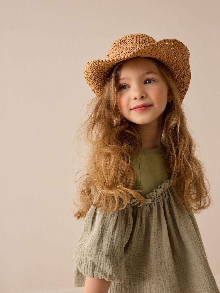 Multi Crochet Cherry Fedora Hat (3-13yrs) - Image 2 of 6