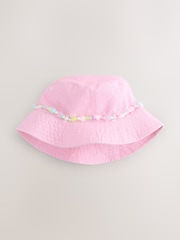 Pink Bead Bucket Hat (3-13yrs) - Image 3 of 5