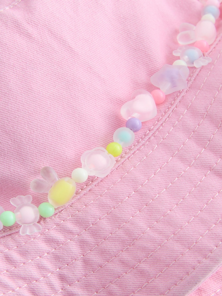 Pink Bead Bucket Hat (3-13yrs) - Image 5 of 5