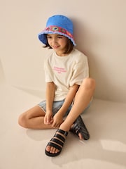 Blue Crochet Bucket Hat (3-16yrs) - Image 3 of 6