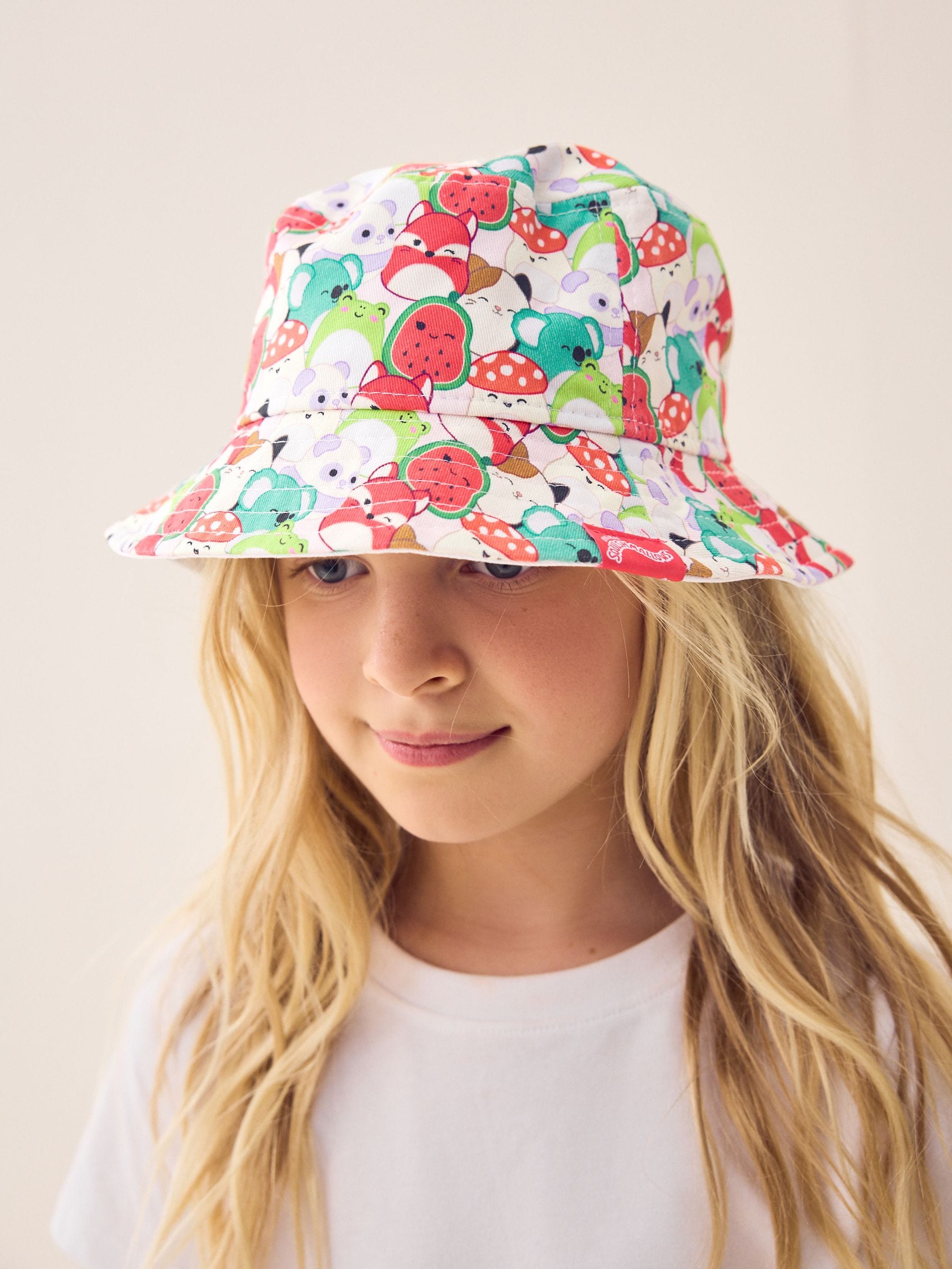 Multi Squishmallow 100% Cotton Bucket Hat (5-13yrs)