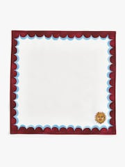 Eleanor Bowmer Set of 4 White Electric Coast Icon 100% Cotton Napkins - Image 3 of 6