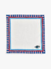 Eleanor Bowmer Set of 4 White Electric Coast Icon 100% Cotton Napkins - Image 4 of 6