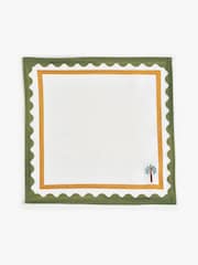 Eleanor Bowmer Set of 4 White Electric Coast Icon 100% Cotton Napkins - Image 6 of 6