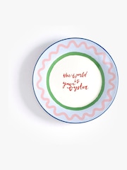 Eleanor Bowmer Set of 4 White Electric Coast Oyster Side Plates - Image 2 of 4