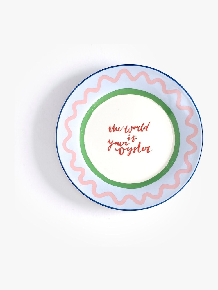 Eleanor Bowmer Set of 4 White Electric Coast Oyster Side Plates - Image 2 of 4
