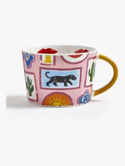 Eleanor Bowmer Set of 2 Pink Electric Coast Icon Mugs - Image 4 of 4