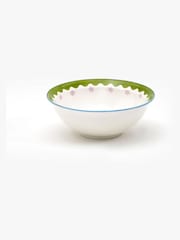 Eleanor Bowmer Set of 4 White Electric Coast Pink Star Cereal Bowls - Image 3 of 4