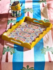 Eleanor Bowmer Yellow Eleanor Bowmer Electric Coast Palm Tree Tray - Image 1 of 3