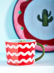 Eleanor Bowmer Set of 2 Red Electric Coast Sun Mugs - Image 1 of 4