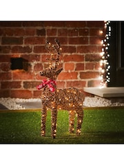 Premier Decorations Ltd Light Up Christmas Reindeer Decoration - Image 1 of 2