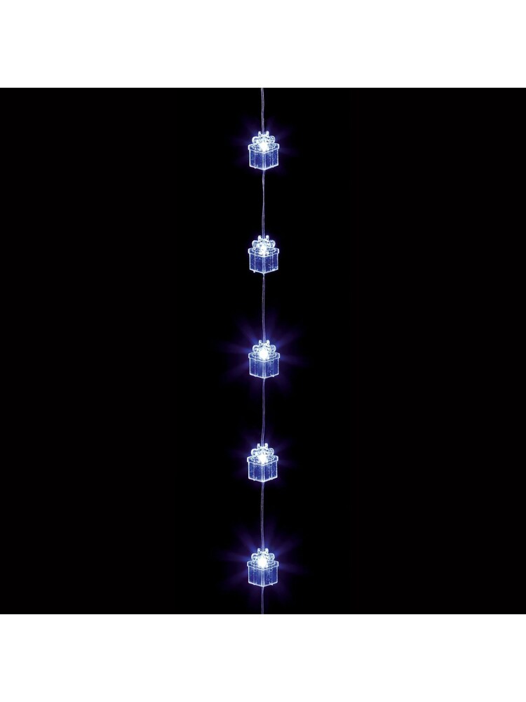 Premier Decorations Ltd White Presents 12x12m Flexe LED Curtain Lights Gift Box - Image 2 of 3
