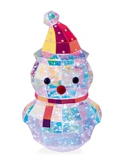 Premier Decorations Ltd Light Up Christmas Snowman Decoration - Image 1 of 1