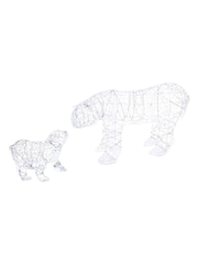 Premier Decorations Ltd Light Up Christmas Polar Bear Decoration - Image 1 of 2