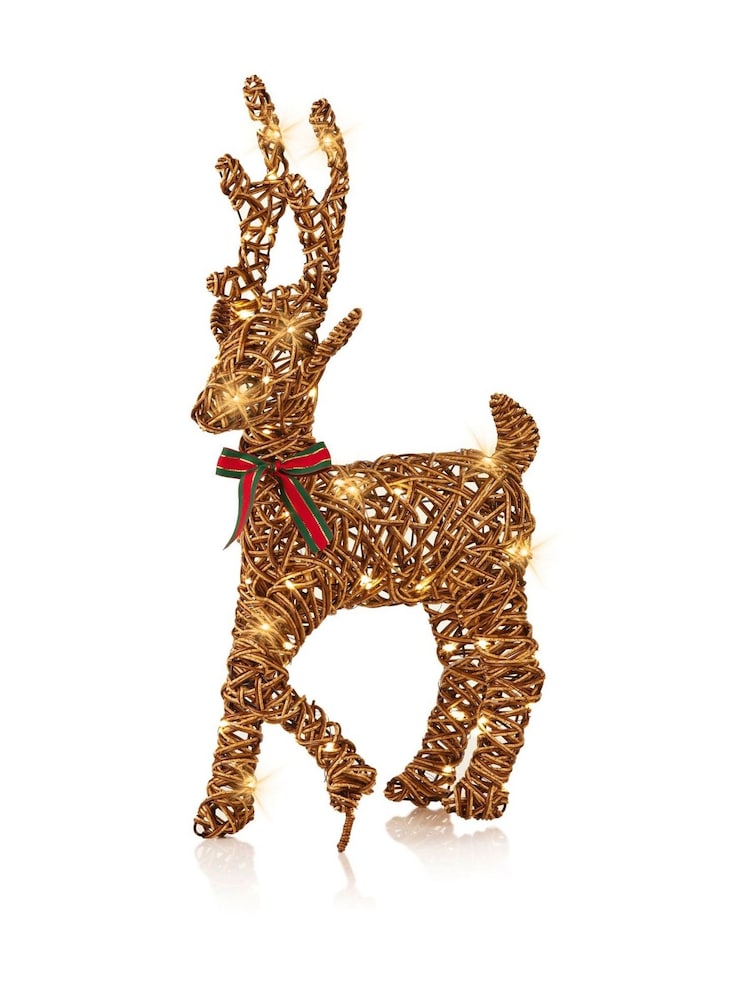 Premier Decorations Ltd Light Up Christmas Reindeer Decoration - Image 2 of 2