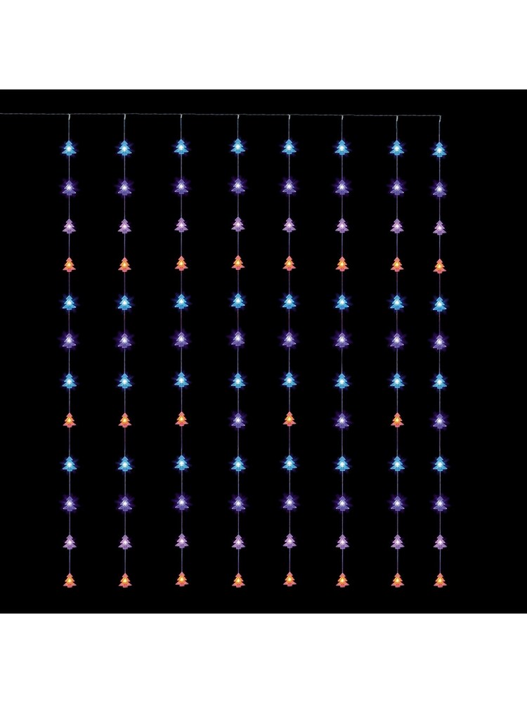 Premier Decorations Ltd Rainbow Trees Flexi Bright LED Christmas Window Curtain Lights - Image 3 of 3