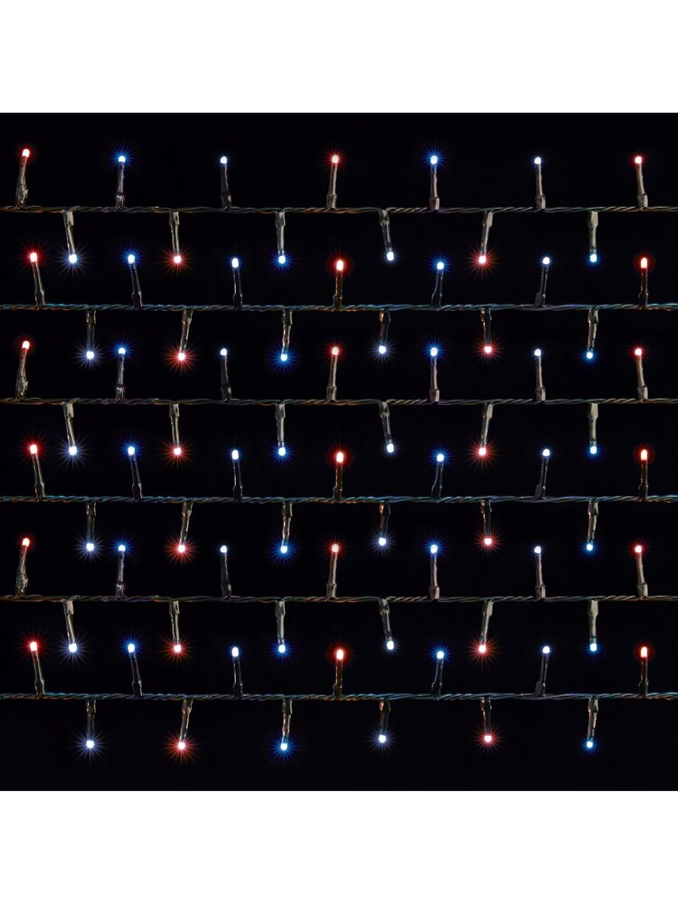 Premier Decorations Ltd Red/Blue 1000 LED Tree Brights 25m Christmas Lights with Timer - Image 2 of 4 Premier Decorations Ltd Red/Blue 1000 LED Tree Brights 25m Christmas Lights with Timer - Image 2 of 4