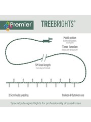 Premier Decorations Ltd Red/Blue 1000 LED Tree Brights 25m Christmas Lights with Timer - Image 3 of 4