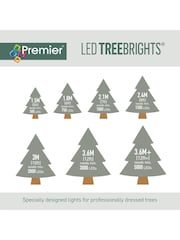 Premier Decorations Ltd White Warm Tree Brights 18.7m 750 Christmas Lights with Timer - Image 4 of 4
