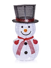 Premier Decorations Ltd Light Up Christmas Snowman Decoration - Image 1 of 1