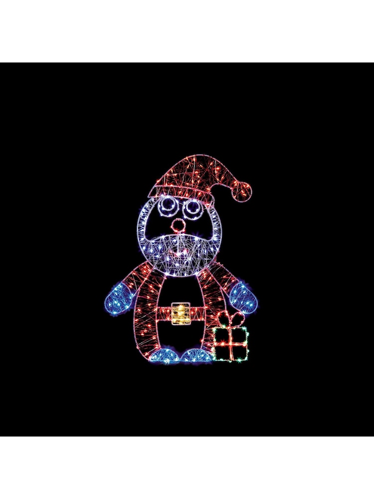 Premier Decorations Ltd 50cm Micro Bright Christmas Santa Motif with 24 Lights - Image 1 of 1